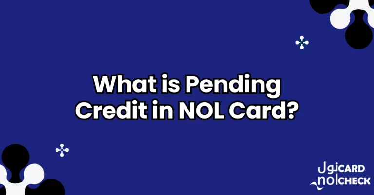 What is Pending Credit in NOL Card?